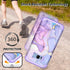 Miqala for Galaxy S8 Case, Glow in The Dark Three Layer Heavy Duty Shockproof Protective Case (Light Purple)