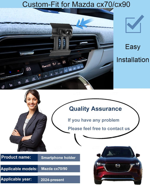 oricarmes CX-90 CX-70 2024-2026 cx70 cx90 cx70 cx90 car Phone Holder for Mazda Accessories Magnetic car Phone Mount
