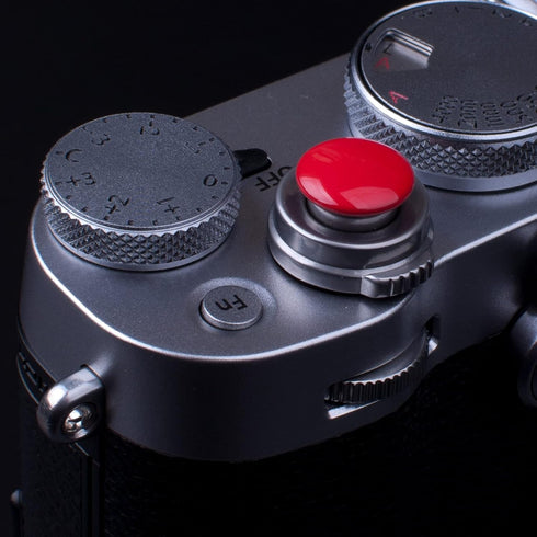11mm 10mm Surface(2 Pack) VKO Red Metal Soft Shutter Release Button,Delicate Camera Shutter Button Concave Convex