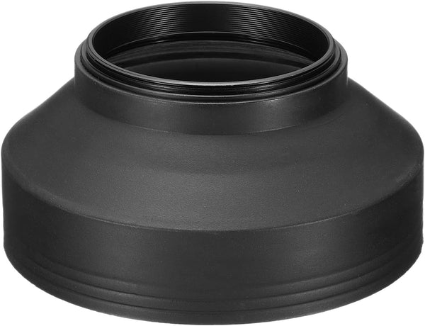 PATIKIL 55mm Camera Lens Hood, Rubber Collapsible Lens Protector for Nikon, Fujifilm, Pentax, Leica