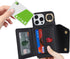 iPhone 12 Pro Max Case with Card Holder and Strap, Zipper Pocket, Crossbody Lanyard Strap, Cute Phone Wallet Case for