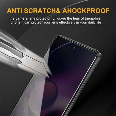 3 Pack Privacy Screen Protector for Motorola Moto G Stylus 5G 2024, Anti Spy Tempered Glass 9H Hardness, Black, Bubble