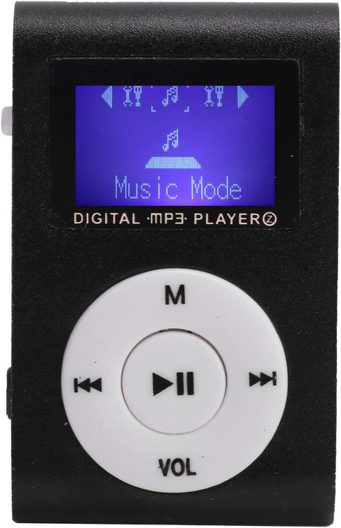 Zerone Mini MP3 Player with Back Clip, Portable Digital Music Player with LCD