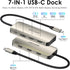 WAVLINK 4K 100W 3 USB-A2.0 Laptop Docking Station, Triple Docking Station with Dual HDMI, DP, PD in, for Wireless