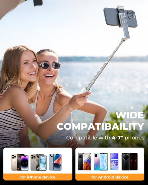 SupeDesk Selfie Stick for iPhone, Selfie Stick Tripod with Wireless Remote, Foldable & Portable Phone Tripod Stand
