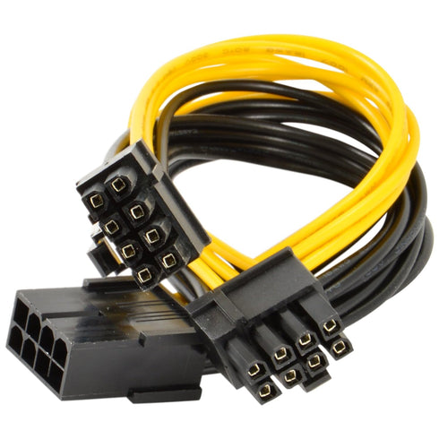 JacobsParts PCI Express Power Splitter Cable - 8-pin to 2X 6+2-pin (6-pin/8-pin), 18 AWG
