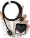 Compatible iPhone 18W/20W USB-C Charger Cover, Clear Lovely 3D Love Heart with Waves Design Soft Charger Protector for