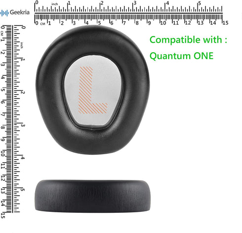 Geekria QuickFit Replacement Ear Pads for JBL Quantum ONE Wireless Headphones, Ear Cushions, Earpads, Ear Cups Cover