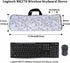 Neoprene Keyboard Carrying Case with Mouse Bag for Logitech MK270 Wireless Keyboard and Mouse Combo (White)