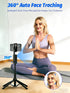 KAMING 57 360 Auto Face Tracking Tripod Phone Tripod for iPhone Rotation Follows Your Movement Phone Holder
