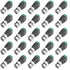 BNC Male Balun Connector, 28 Pcs Coaxial Cat5 to BNC Male Connector and BNC to 2 Screw Camera Terminal Adapter