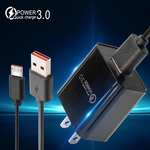Fast Charge Micro-USB Cable for Wireless Bluetooth Speakers, Headphones, Earphones & More - 5FT USB Charger Cord
