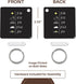 3dRose Light Metering Aperture Table Key Chain - Daylight Exposure Guide