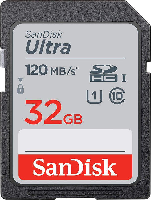 SanDisk Ultra SDHC 32GB SD Card for Camkory Digital Photo Frame Works with 8 Inch, 10 inch, 12 inch display (SDSDUN4-032G-GN6IN) Bundle with (1) Everything But Stromboli SD & Micro Memory Card Reader