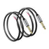 GINTOOYUN 2-Pack 6.35mm Male Plug to Bare Wire Open TRS Stereo Audio Cable Adapter - 0.3m/11in