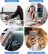 Cobee Cell Phone Ring Holder Finger Kickstand, 360° Rotation Foldable Metal Ultra-Thin Back Grip Stand for Magnetic Car