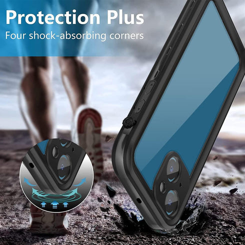 AICase Waterproof Case for iPhone 13 Mini, Snowproof Dustproof Shockproof IP68 Certified Full Body Protection