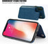 Slim Protective Wallet Case for iPhone X/XS - Premium PU Leather Card Holder with Screen Protective Glass
