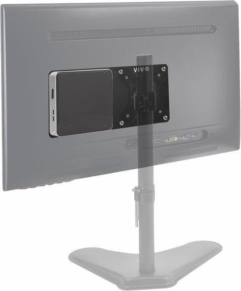 VIVO Steel Arm Bracket Holder for Intel NUC - VESA Metal Plate Mount Extension, Black