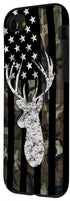 Deer Hunting Camouflage American Flag Whitetail Buck Case for iPhone SE (2020) / 7 / 8