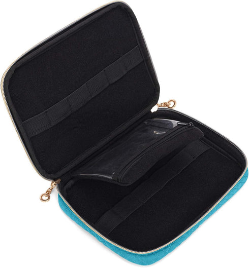 Teamoy Watch Storage Case, Holds 12 Straps, Travel Organizer Bag for Apple and Smart Watch Bands, Teal