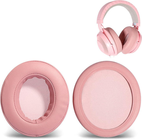 V2 Earpads Replacement, Protein Leather Memory Foam Ear Cushion Cover for Razer Kraken BT Kitty Edition Wireless