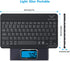 OMOTON Bluetooth Keyboard, Wireless Rechargeable Keyboard for iPad, Pro, Mini, Air with Illuminated LED, Black