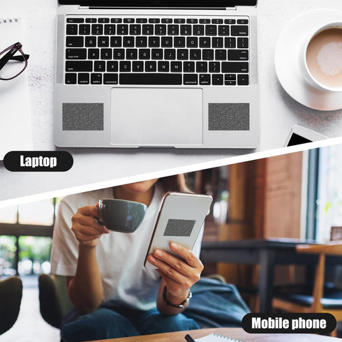 lasuroa 4pcs Phone Grip Tapes, Anti-Slip Cellphone & Mouse Rubber Stickers Patches Waterproof Whole Sheet Non Slip