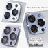 2 Pack 13 9H Camera Lens Protector Compatible for iPhone Pro/Max,Aluminum Alloy Metal & Tempered Glass Camera Cover
