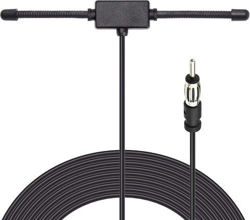 BINGFU Universal Car Stereo AM FM Dipole Antenna,Hidden Adhesive Mount AM FM Radio