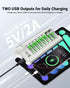EBL 1100mAh (16 Pack) 2 NiMH AAA Rechargeable Batteries and Rechargeable AA AAA Battery Charger with USB Charging Ports