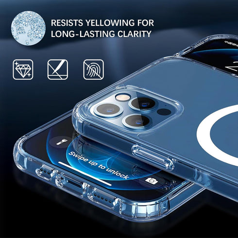Ultra Thin Clear Case for iPhone Xs Max - Military Grade Protection, MagSafe Compatible, Not Yellowing, Shockproof.