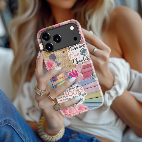 LUMARKE 17 for iPhone Pro Case Cute,Aesthetic Bookshelf Flower Coqueete Girly Shell,Compatible with Magsafe,Trendy Cool