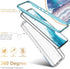 Esdot Military Grade Case for Samsung Galaxy S22 - Rugged Cover with Fashionable Designs for Women Girls, Opal Marble