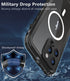 iPhone 14 Pro Max Waterproof Case, Shockproof Dustproof with Screen Protector, Full Body Protective Case, Black, 6.7