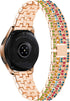 Dsytom Compatible with Samsung Galaxy Watch 42mm Band - 20mm Jewelry Watchband & Bezel Ring Cover