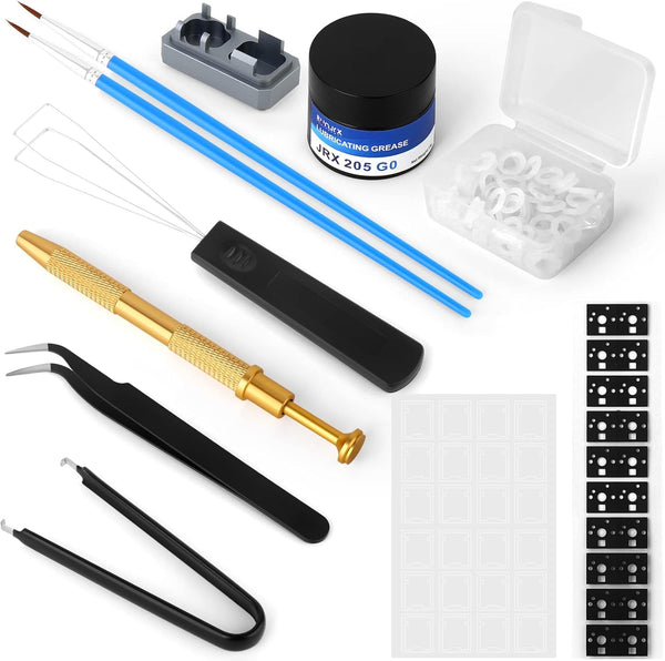 YIMAGUJRX RUNJRX Keyboard Lube Kit JRX 205G0 0.53oz/15g, Switch Film for MX Kailh Gateron Switch, Keycap Puller,