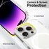 FanTEK 14 6.7 Inch, Phone Case Compatible with iPhone Pro Max Magnetic Case Clear Protective Bumper Hard Back Cover