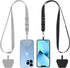 CACOE Phone Lanyard 2 Pack with Adjustable Neck Strap and Phone Patches, Universal Multifunctional Lanyards for Most
