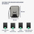 kwmobile 6" Neoprene e-Reader Pouch Size eReader - Universal eBook Sleeve Case with Zipper, Wrist Strap - Grey/Black