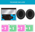 GVOEARS Replacement Ear Pads for Sony MDR 7506, Mesh Material Earpad Cushions for Sony MDR V6/V7, Noise Isolation