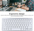 Silent Slim Bluetooth Keyboard for iOS, Android, Windows, Smart TV, and BT Devices (Russian)