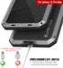 Punkcase for iPhone 12 Pro Max - Heavy Duty Military Grade Armor Metal Case, Shock Proof Hard Aluminum & TPU Design.