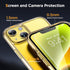 Miracase Magnetic Series iPhone 14 Case - Clear, Slim, Military-Grade, Anti-Fingerprint, MagSafe Compatible + 2X Screen