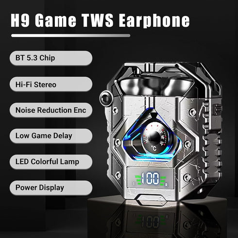 H09 Bluetooth 5.3 Wireless Earbuds with Long Battery Life, Environmental Noise Canceling, IPX7 Waterproof, HiFi Stereo