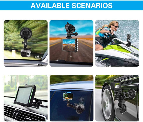VOLPORT 90mm Sticky Adhesive for Dash Cam Suction Cup Mount, Heat Resistant Double Sided Mounting Tape Pad