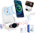Mini Chair Wireless Fast Charger, Portable 3 in 1 Phone Holder Stand, Charging Desktop Cellphone Stand with Speaker