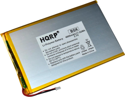 HQRP Battery Compatible with RCA 10-Inch Viking Pro RCT6303W87, 3.7v 4Ah 4600mAh