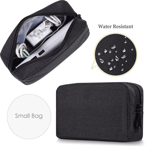 CAAORDKSO Electronics Accessories Case, Electronic Organizer Travel Cable Accessories Bag, Portable Waterproof Storage