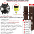 Abanen Watch Band for Garmin epix Pro 51mm / Fenix 8 51mm / Instinct 3 50mm, Soft Genuine Leather Hybrid Silicone Strap